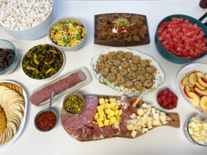 A Summer Dinner-ish Party spread